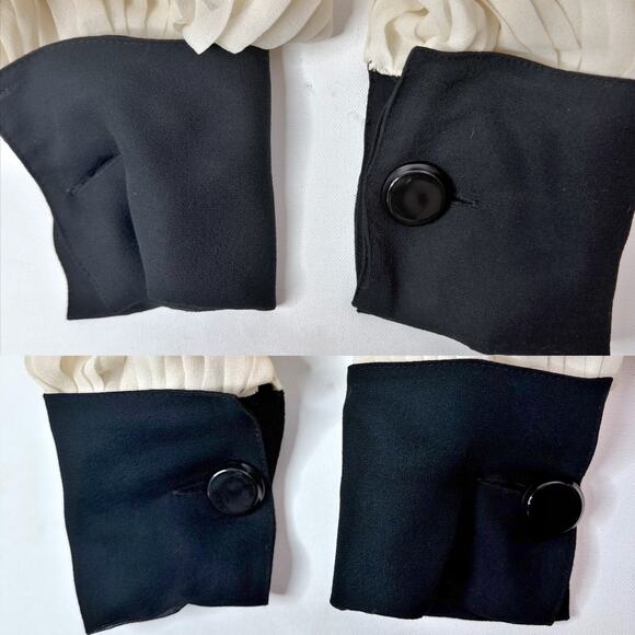 Robert Rodriguez Silk Chiffon Pleated Blouse Womens size 4 - Picture 9 of 12